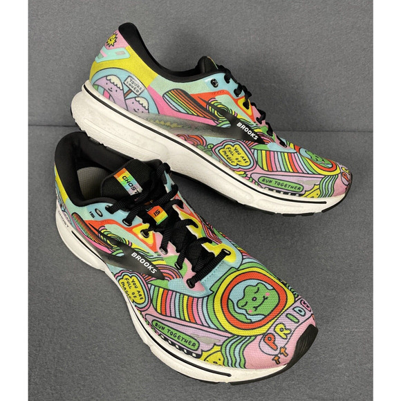 Brooks Wednesday Holmes x Ghost 15 Running Shoes Pride Mens Sz 13 Training LGBTQ - Picture 1 of 16